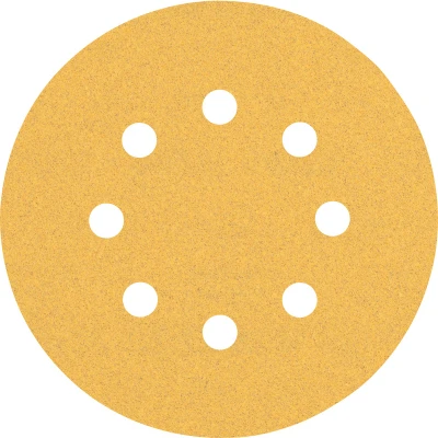 Image de BOSCH 2608900911 Feuille abrasive Expert C470 Best for Wood and Paint, diamètre 125 mm, grain 100, 8 trous (50 pcs)