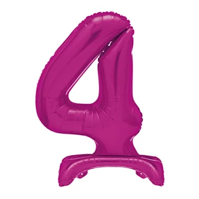 Afbeelding van Unique Party 12874 reuzenballon nummer 4, 76 cm, folieballon