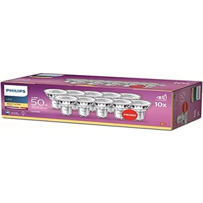 Image de Philips LED Spot 50 W GU10 warmwit licht 10 stuks