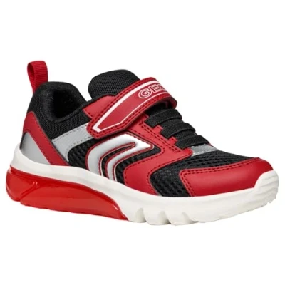 Afbeelding van Geox J Cyberdron Boy C Sneakers voor jongens, Rood/Zwart