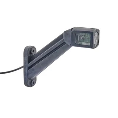 Image de HELLA Feu d&#039;encombrement LED 12V / 24V ECE/ADR/GGVS Câble: 3000mm Fiche: Douille plate 2pôle droite/Montage en saillie latéral 2XS 011 744 041