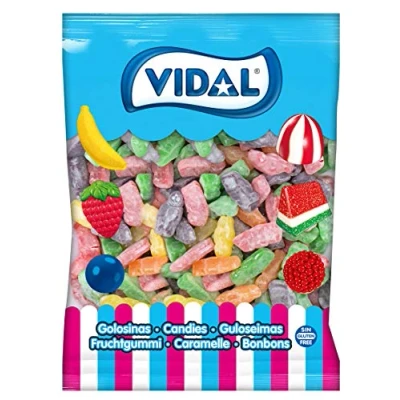 Image de Vidal Jelly Babies Sucre Bonbons en caoutchouc, Mélange de fruits, 1000 grammes