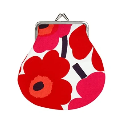 Afbeelding van Marimekko Pienni Kukkaro Mini Unikko portemonnee rood