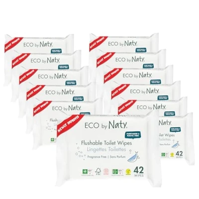 Image de Naty 12 packs de 42 lingettes douces ecologiques toilette