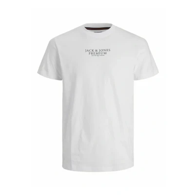 Afbeelding van Jack &amp; Jones Premium SS CREW NECK NOOS Tshirt print, Heren, Maat: XS, White