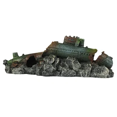 Afbeelding van Aqua Della Aquariumdecoratie Vissen Leger Onderzeeër L 40,5x11,7x13,3cm 1st
