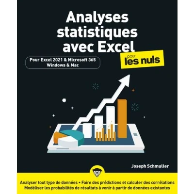 Image de Analyses statistiques avec Excel 2021 Pour les Nuls