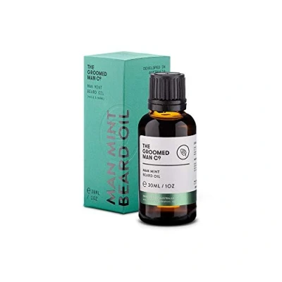 Afbeelding van The Groomed Man Co. Mint Beard Oil Premium Baardolie Stimuleert Baardgroei Baard Verzorging Mannen Olie Geur Munt/Sandelhout 30ML