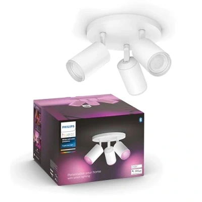Afbeelding van Philips Hue Fugato opbouwspot wit en gekleurd licht 3 spots