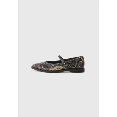 Afbeelding van Paul Green Ballerine 1127 078 aspect cuir reptile marron femme, marron, 36 EU