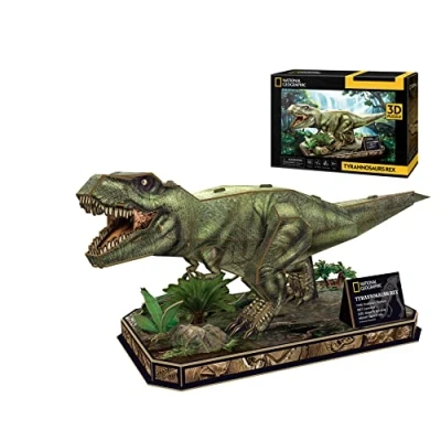 Afbeelding van partytown National Geographic 3D puzzel Tyrannosaurus Rex, dinosaurus speelgoed, kinderen vanaf 8 jaar, T dinosaurusspellen