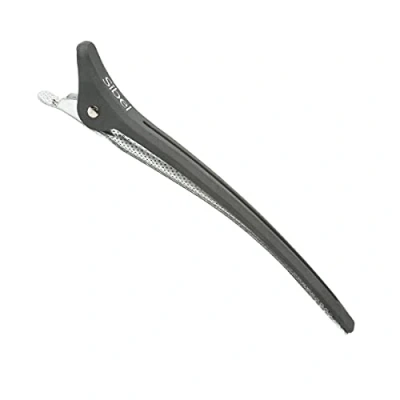 Afbeelding van Sibel Afdeelclips Carbon 6 stuks zwart 12cm