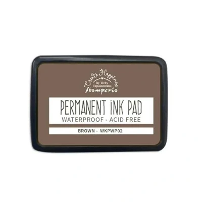 Afbeelding van Stamperia Permanente inktstempel voor scrapbooking, albums, kaarten maken, bullet journals en meer, zuurvrij, lichtbestendig, waterdicht, sneldrogend vlekvrij