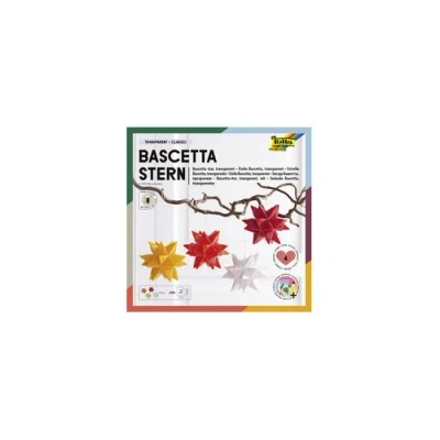 Image de folia Feuilles de papier pliables étoile Bascetta, 75 x 75mm