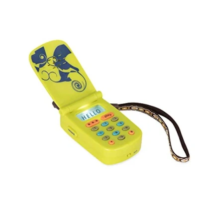 Afbeelding van B. toys, Hellofoon voor kinderen, speelgoed met geluiden, lichten en liedjes, slaat berichten op, 18+ maanden