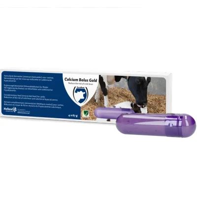 Afbeelding van Excellent Calcium Bolus Gold 4 Stuks Ter Vermindering van Risico op Melkziekte Aanvullend Diervoeder voor Rundvee Eenvoudig toe te dienen
