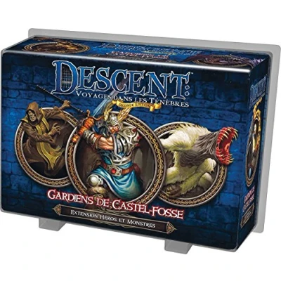 Afbeelding van Fantasy Flight Games Descent Voyage dans les ténèbres Extension Héros et Monstres Gardiens de Castel Fosse Seconde édition