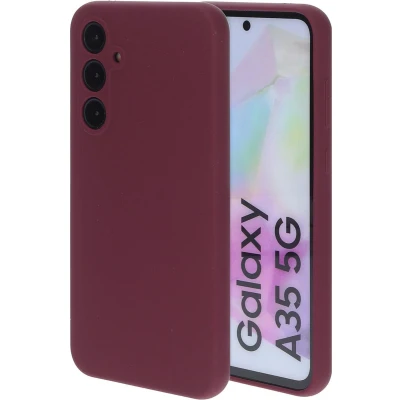Afbeelding van Mobiparts Silicone Cover Samsung Galaxy A35 Plum Red