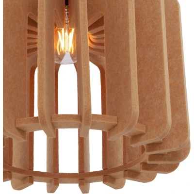 Afbeelding van QAZQA felt Retro Hanglamp 3 lichts Ø 54 cm Oranje Woonkamer Slaapkamer Keuken