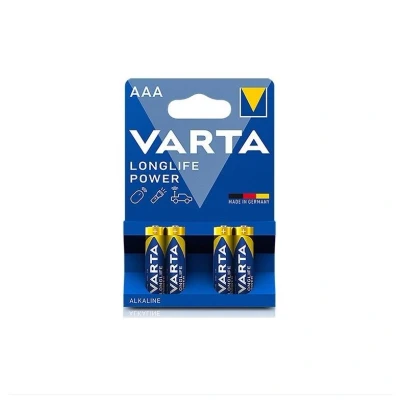 Afbeelding van Varta 4903121414 aaa batterij (potlood) LR3 1,5V alkaline high energy, blister à 4 stuks
