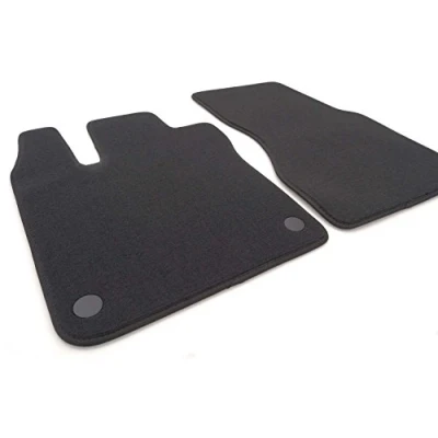 Afbeelding van kh Teile Set van 2 fluwelen vloermatten voor Smart Fortwo 453, originele kwaliteit, zwart
