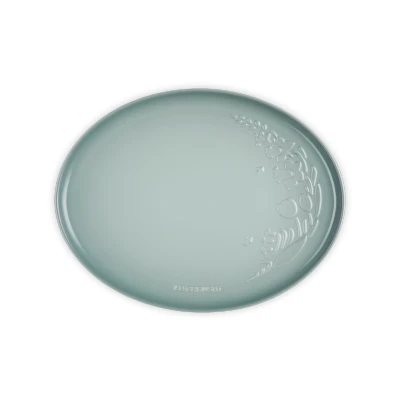 Afbeelding van Le Creuset Ovale Serveerschaal 36cm Jardin Collectie Sea Salt