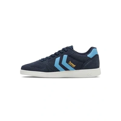 Afbeelding van Hummel Handball Perfekt Unisex Sneakers laag, Maat: 41, Black iris Imitatieleer/ textiel