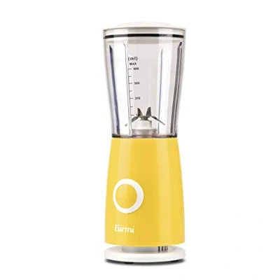 Afbeelding van Girmi FR03 Elektrische mixer, 170 W, 4 roestvrijstalen messen, 400 ml, maatbeker, geel
