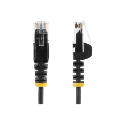 Image de StarTech.com Câble réseau Ethernet RJ45 Cat6 sans crochet de 2 m/UTP/noir Cordon raccordement RJ 45 (M) pour m CAT 6 noir