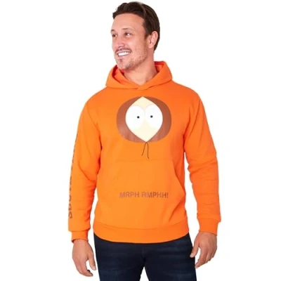 Afbeelding van South Park Comfortabele en stijlvolle herenhoodie grappig cadeau voor hem, Oranje