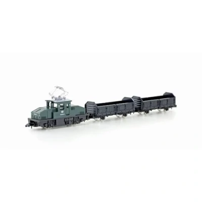 Afbeelding van KATO by Lemke K105006 N goederentreinset E loc BR 169 met 2 goederenwagens DB, EP.IV. Groen