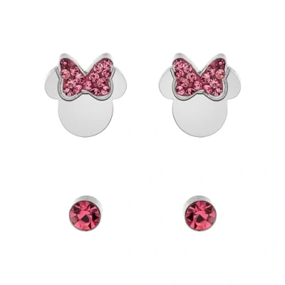 Afbeelding van Oorbellen MINNIE MOUSSE roestvrij staal collectie roze
