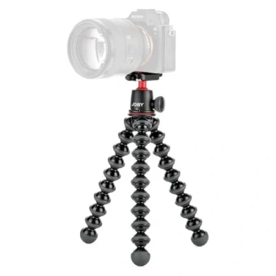 Afbeelding van JOBY GorillaPod 3K Kit licht, veelzijdig statief met kogelkop voor reflex en hybride apparaten, JB91507 BWW, gemaakt in Italië, zwart