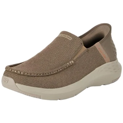Afbeelding van Skechers Parson Ralven, slip on voor heren, Taupe mesh