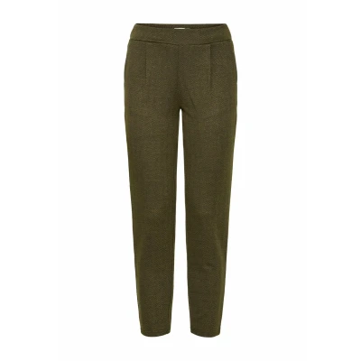 Afbeelding van ICHI Broek, Dames, Maat: XS, Black lizard herringbone