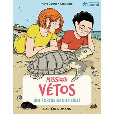 Afbeelding van Mission vetos,8:une tortue en difficulte