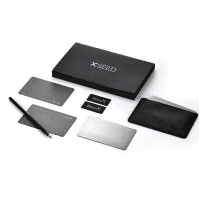 Afbeelding van X Seed Recovery Hardware wallet Bitcoin Crypto Geschikt voor SecuX Ledger Nano S / en Trezor Cryptosteel