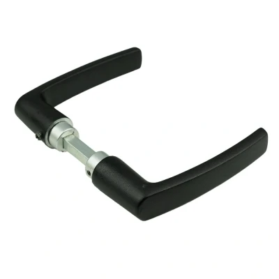 Afbeelding van Ami Deurkruk Blokmodel aluminium 38 42mm deurdikte gitzwart