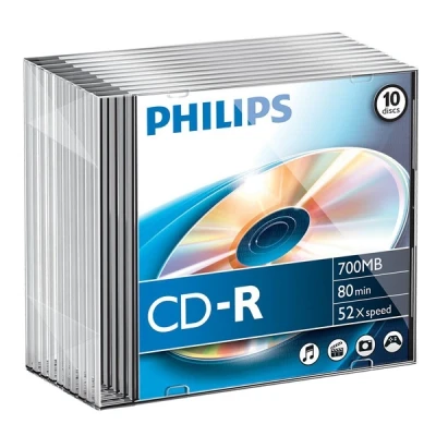 Image de Philips CD R x 10 700 Mo support de stockage