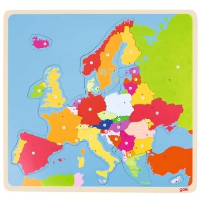 Afbeelding van Goki Houten Puzzel Europa
