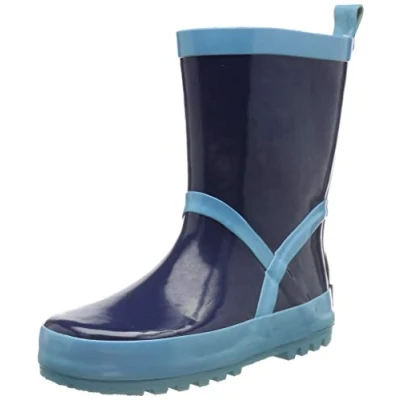 Afbeelding van Playshoes Unisex Regenlaarzen voor kinderen, Maat: 26 27, Marine/hellblau Natuurrubber