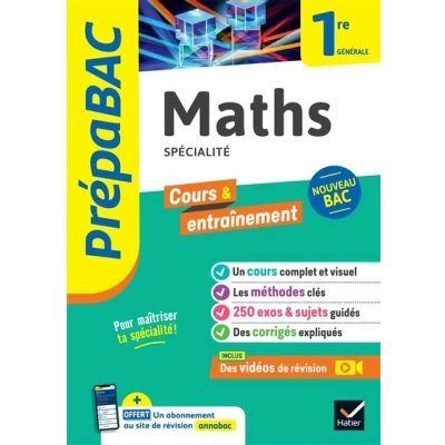 Image de Prépabac Maths 1re générale (spécialité)