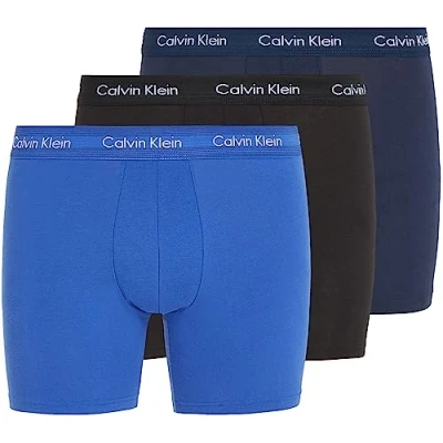 Image de Calvin Klein Homme Boxer Briefs Brief 3pk 000nb1770a, Multicolore (Black/Blueshadow/Cobaltwater Dtm Wb), L