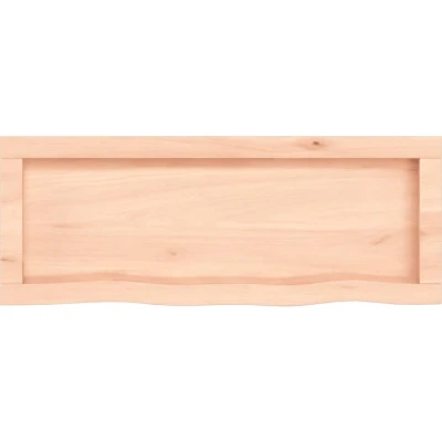 Afbeelding van vidaXL Wastafelblad 80x30x(2 6) cm onbehandeld massief hout