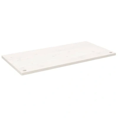 Image de vidaXL Dessus de bureau blanc 100x60x2,5 cm bois massif pin824466