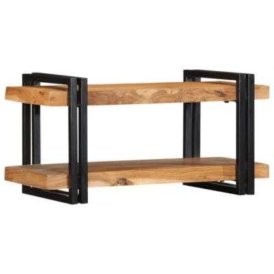 Afbeelding van vidaXL Wandschap 70x33x35 cm massief acaciahout