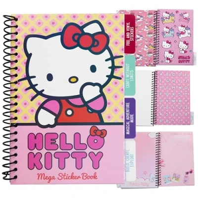 Afbeelding van Hello Kitty Stickerboek voor meisjes en tieners met 28 vellen stickers scrapbooking Artistieke activiteitenset Cadeaus haar