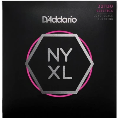 Image de D&#039;Addario NYXL32130 filet nickel, Regular Light, 6 cordes, 32 130, diapason long jeu guitare basse cordes