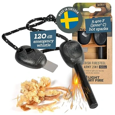 Afbeelding van Light My Fire Firesteel Bio Army Aansteker Slaty Black Zwart Overige Accessoires