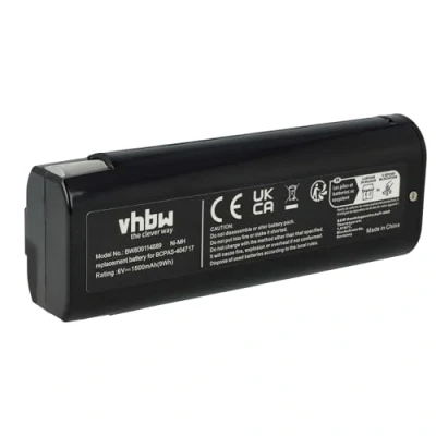 Afbeelding van vhbw 1 x batterij compatibel met Paslode Impulse IM65A F16 elektrisch gereedschap (1500 mAh, NiMH, 6 V)